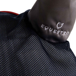 Touca anti-moscas em algodão e microfibra Equestro Marinho / vermelho / cinza Azul-marinho