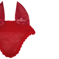 Touca anti-moscas de algodão com orelhas elásticas Equestro Vermelho