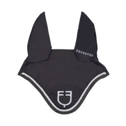 Touca anti-moscas em algodão com logotipo central New Style Equestro Cinzento Touca anti-moscas em algodão com logotipo central New Style Equestro Cinzento