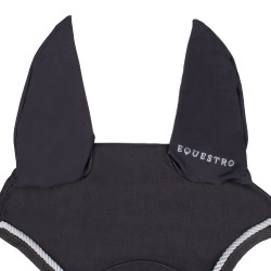 Touca anti-moscas em algodão com logotipo central New Style Equestro Cinzento Touca anti-moscas em algodão com logotipo central New Style Equestro Cinzento