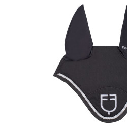 Touca anti-moscas em algodão com logotipo central New Style Equestro Cinzento Touca anti-moscas em algodão com logotipo central New Style Equestro Cinzento