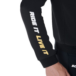 Blusão masculino em tecido técnico coleção Scuderia Equestro Preto