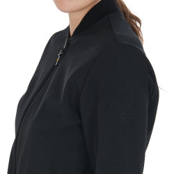 Blusão feminino em tecido técnico Equestro Preto