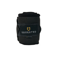 Bandagens de trabalho em polar e elástico respirável em conjunto de 4 Equestro Preto Bandagens de trabalho em polar e elástico respirável em conjunto de 4 Equestro Preto