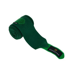 Bandagens de trabalho em polar e elástico respirável em conjunto de 4 Equestro Verde caçador Bandagens de trabalho em polar e elástico respirável em conjunto de 4 Equestro Verde caçador