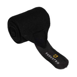 Bandagens de repouso em lã, conjunto com 4, Equestro Preto