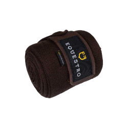 Bandagens de repouso em lã, conjunto com 4, Equestro Castanho