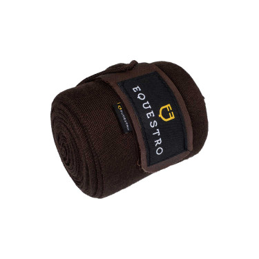 Bandagens de repouso em lã, conjunto com 4, Equestro Castanho