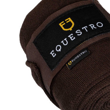 Bandagens de repouso em lã, conjunto com 4, Equestro Castanho