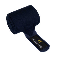 Bandagens de repouso em lã, conjunto com 4, Equestro Preto Bandagens de repouso em lã, conjunto com 4, Equestro Preto