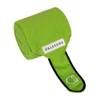 Bandagens de polo respiráveis pônei Trim em conjunto de 4 Equestro Branco / vermelho / cinza