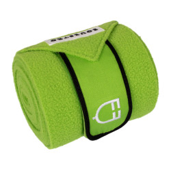 Bandagens de polo respiráveis pônei Trim em conjunto de 4 Equestro Limão / preto Amarelo