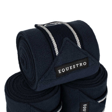 Bandas de polo transpirables Diamond por 4 Equestro Marinho Azul-marinho