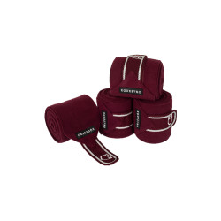 Bandagens de polo para pónei com logotipo bordado Diamond em conjunto de 4 Equestro