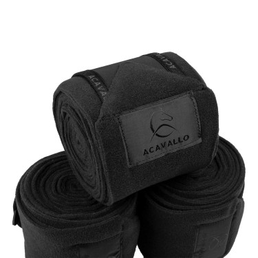 Bandagens de polo anti-pilling com fecho de velcro Acavallo, conjunto com 4 unidades Bandagens de polo anti-pilling com fecho de velcro Acavallo, conjunto com 4 unidades