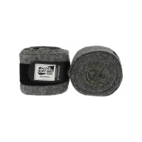 Bandagens de polo em lã virgem com gel Acavallo por par Cinza / vermelho