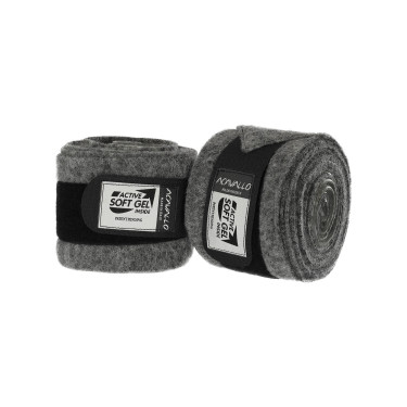 Bandagens de polo em lã virgem com gel Acavallo por par Bandagens de polo em lã virgem com gel Acavallo por par