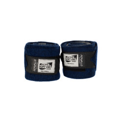 Bandagens de polo em lã virgem com gel Acavallo por par Azul Bandagens de polo em lã virgem com gel Acavallo por par Azul