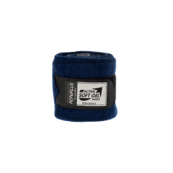 Bandagens de polo em lã virgem com gel Acavallo por par Azul Bandagens de polo em lã virgem com gel Acavallo por par Azul