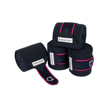 Bandagens de polo com fecho de velcro Trim em conjunto de 4 Equestro Bandagens de polo com fecho de velcro Trim em conjunto de 4 Equestro