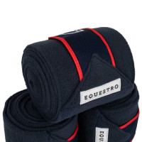 Bandagens de polo com fecho de velcro Trim em conjunto de 4 Equestro Limão / preto Amarelo