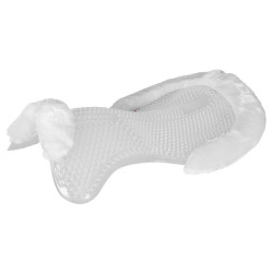 Amortecedor terapêutico em gel com elevação frontal em lã ecológica Acavallo Amortecedor terapêutico em gel com elevação frontal em lã ecológica Acavallo