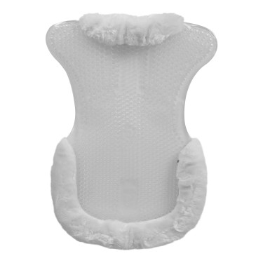 Amortecedor terapêutico em gel com elevação frontal em lã ecológica Acavallo Amortecedor terapêutico em gel com elevação frontal em lã ecológica Acavallo