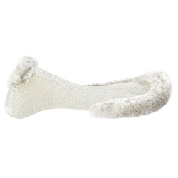 Amortecedor terapêutico em gel com elevação frontal em lã ecológica Acavallo Transparente / natural Amortecedor terapêutico em gel com elevação frontal em lã ecológica Acavallo Transparente / natural