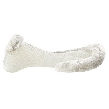 Amortecedor terapêutico em gel com elevação frontal em lã ecológica Acavallo Transparente / natural Amortecedor terapêutico em gel com elevação frontal em lã ecológica Acavallo Transparente / natural