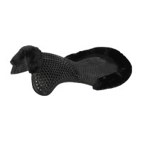Amortecedor terapêutico em gel com elevação frontal em lã ecológica Acavallo Preto / preto