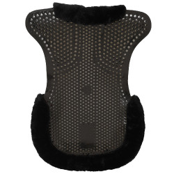 Amortecedor terapêutico em gel com elevação frontal em lã ecológica Acavallo Preto / preto Amortecedor terapêutico em gel com elevação frontal em lã ecológica Acavallo Preto / preto