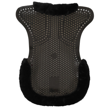 Amortecedor terapêutico em gel com elevação frontal em lã ecológica Acavallo Preto / preto Amortecedor terapêutico em gel com elevação frontal em lã ecológica Acavallo Preto / preto