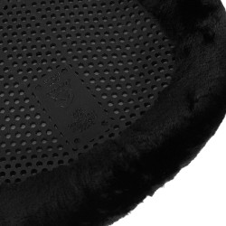 Amortecedor terapêutico em gel com elevação frontal em lã ecológica Acavallo Preto / preto Amortecedor terapêutico em gel com elevação frontal em lã ecológica Acavallo Preto / preto