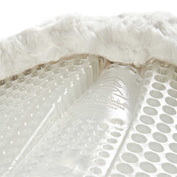 Amortecedor terapêutico em gel com elevação traseira em lã ecológica Acavallo Transparente / natural