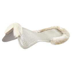 Amortecedor terapêutico em gel recortado com borda em lã de carneiro com Dri-Lex Acavallo Transparente / natural Amortecedor terapêutico em gel recortado com borda em lã de carneiro com Dri-Lex Acavallo Transparente / natural