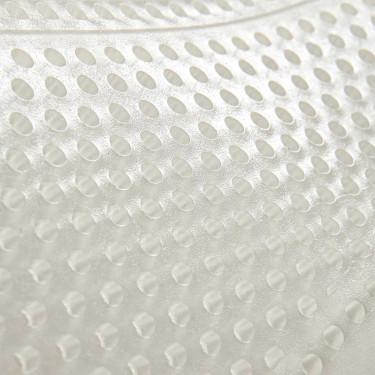 Amortecedor terapêutico em gel recortado com borda em lã de carneiro com Dri-Lex Acavallo Transparente / natural