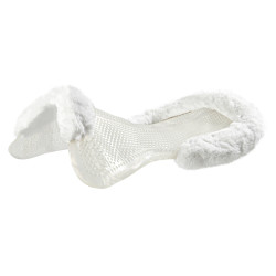 Amortecedor terapêutico em gel recortado em lã ecológica Acavallo Transparente / branco