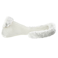 Amortecedor terapêutico em gel recortado em lã ecológica Acavallo Transparente / branco Amortecedor terapêutico em gel recortado em lã ecológica Acavallo Transparente / branco