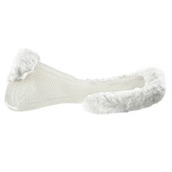 Amortecedor terapêutico em gel recortado em lã ecológica Acavallo Transparente / branco