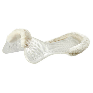 Amortecedor terapêutico em gel recortado em lã ecológica Acavallo Transparente / natural