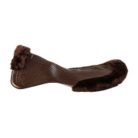 Amortecedor terapêutico em gel recortado em lã ecológica Acavallo Castanho / castanho
