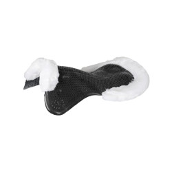 Amortecedor terapêutico em gel recortado em lã ecológica Acavallo Preto / branco