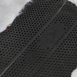 Amortecedor terapêutico em gel recortado em lã ecológica Acavallo Preto / branco