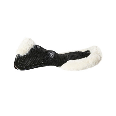 Amortecedor terapêutico em gel recortado em lã ecológica Acavallo Preto / natural