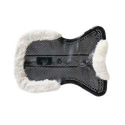 Amortecedor terapêutico em gel recortado em lã ecológica Acavallo Preto / natural