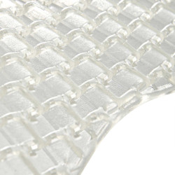 Amortecedor respirável em gel com recorte em lã de carneiro Acavallo Transparente / branco Amortecedor respirável em gel com recorte em lã de carneiro Acavallo Transparente / branco