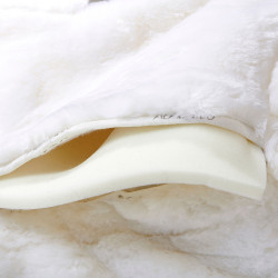 Amortecedor com memória de forma com elevação frontal e traseira em EVA Acavallo Branco / branco