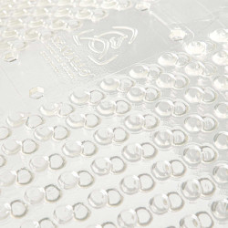 Amortecedor massageador em gel com elevação frontal Acavallo Transparente