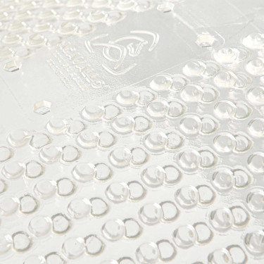 Amortecedor massageador em gel com elevação frontal Acavallo Transparente