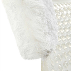 Amortecedor massageador em gel com recorte em lã de carneiro Acavallo Transparente / branco Amortecedor massageador em gel com recorte em lã de carneiro Acavallo Transparente / branco